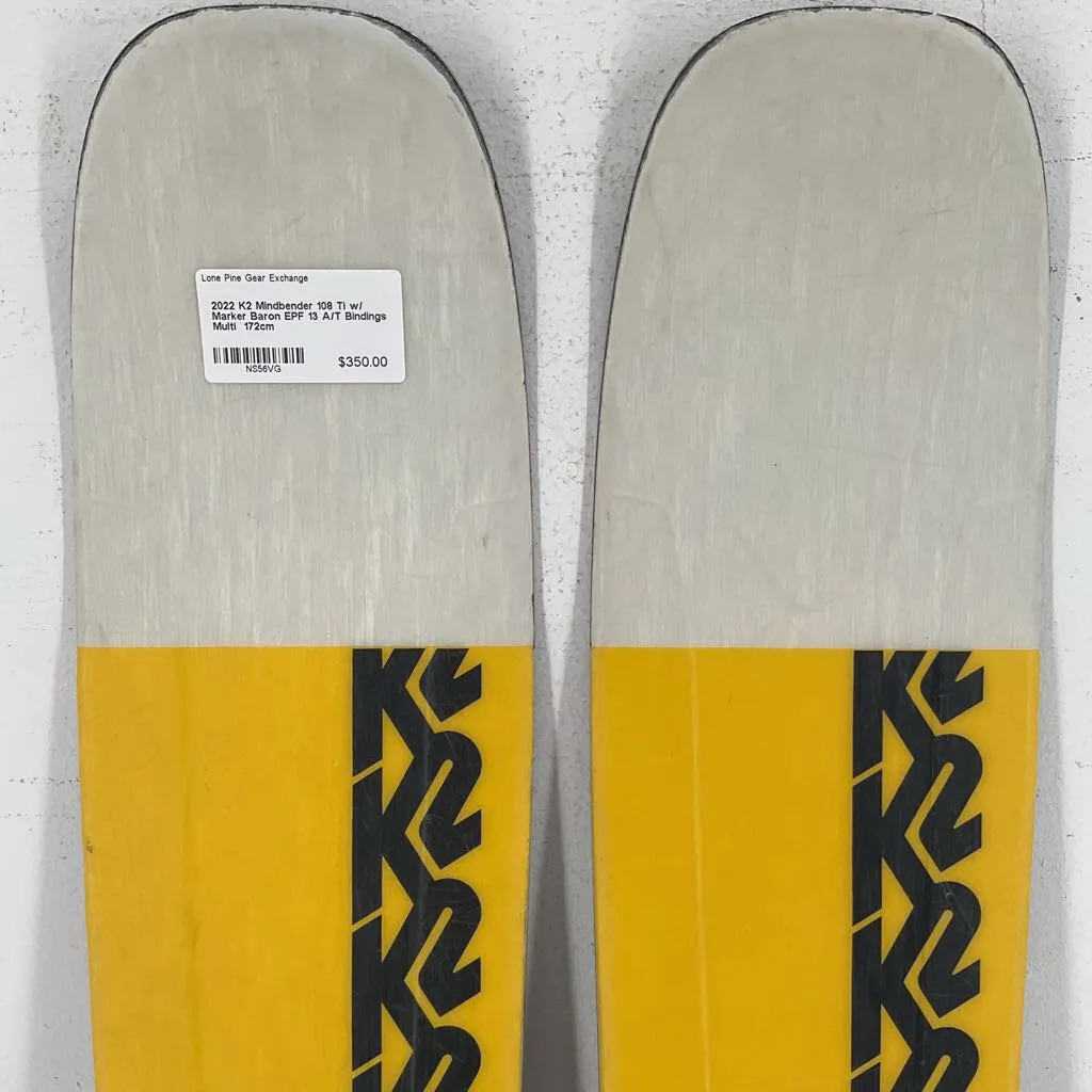 2022 K2 Mindbender 108 Ti w/ Marker Baron EPF 13 A/T Bindings