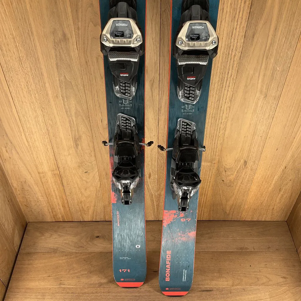 2023 Blizzard Bonafide 97 w/ Marker Griffon 13 Demo Bindings
