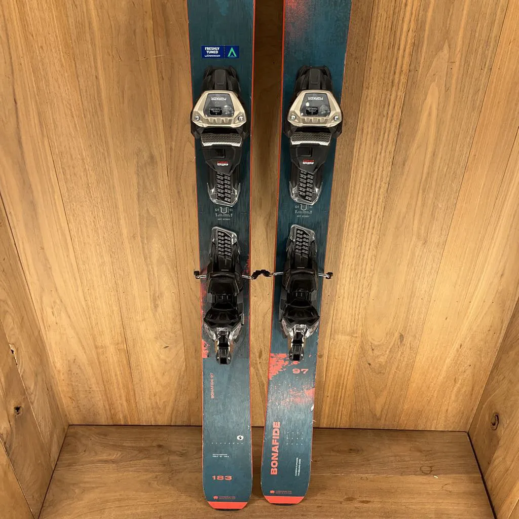 2023 Blizzard Bonafide 97 w/ Marker Griffon 13 Demo Bindings