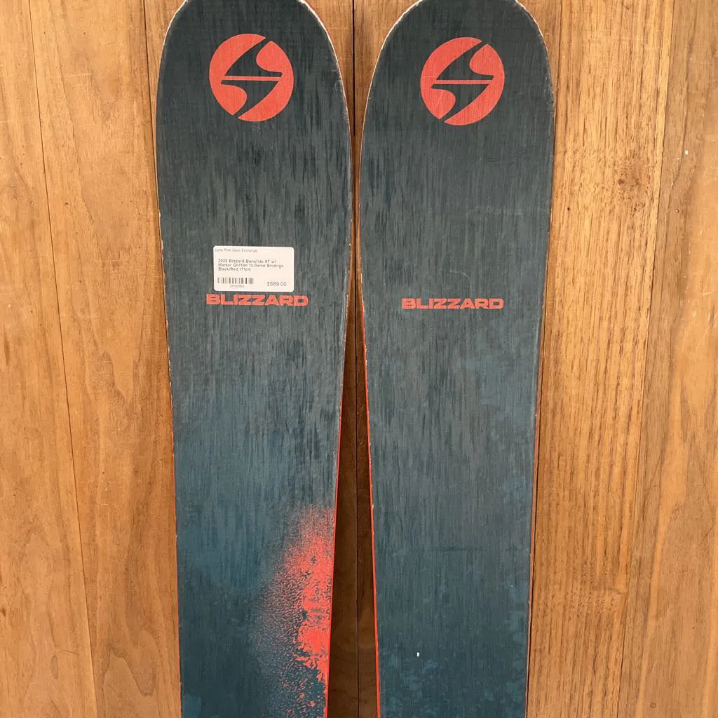 2023 Blizzard Bonafide 97 w/ Marker Griffon 13 Demo Bindings