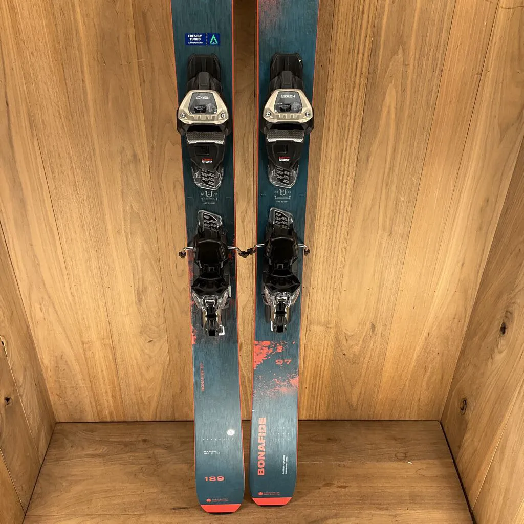 2023 Blizzard Bonafide 97 w/ Marker Griffon 13 Demo Bindings