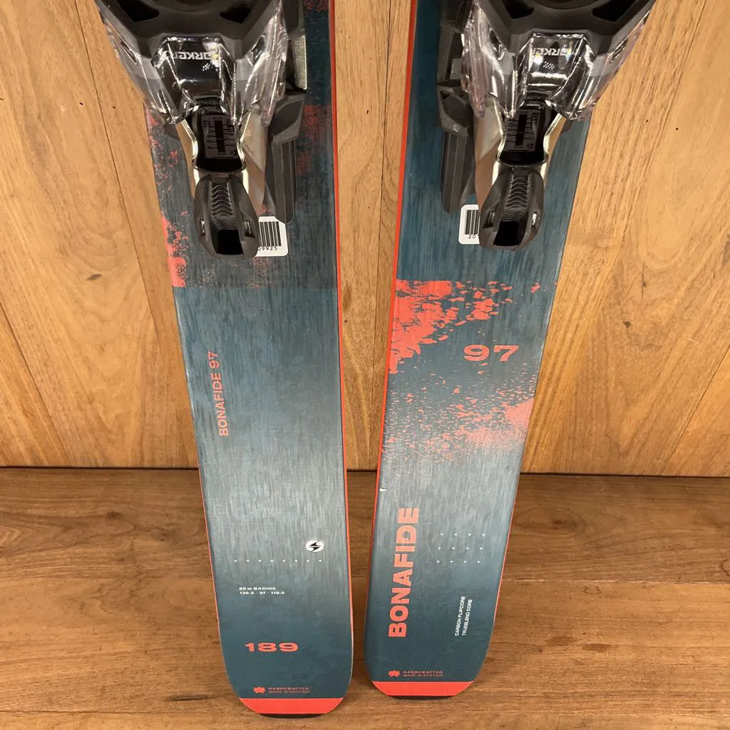 2023 Blizzard Bonafide 97 w/ Marker Griffon 13 Demo Bindings