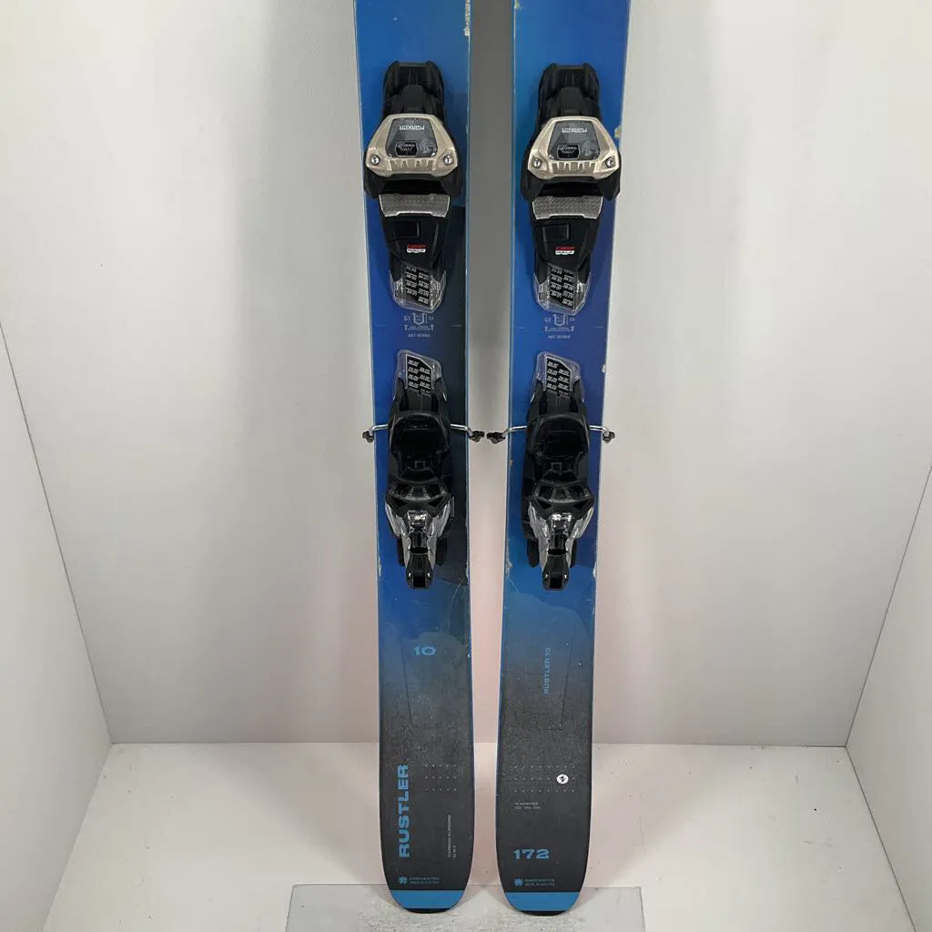 2023 Blizzard Rustler 10 w/ Marker Griffon 13 Demo Bindings