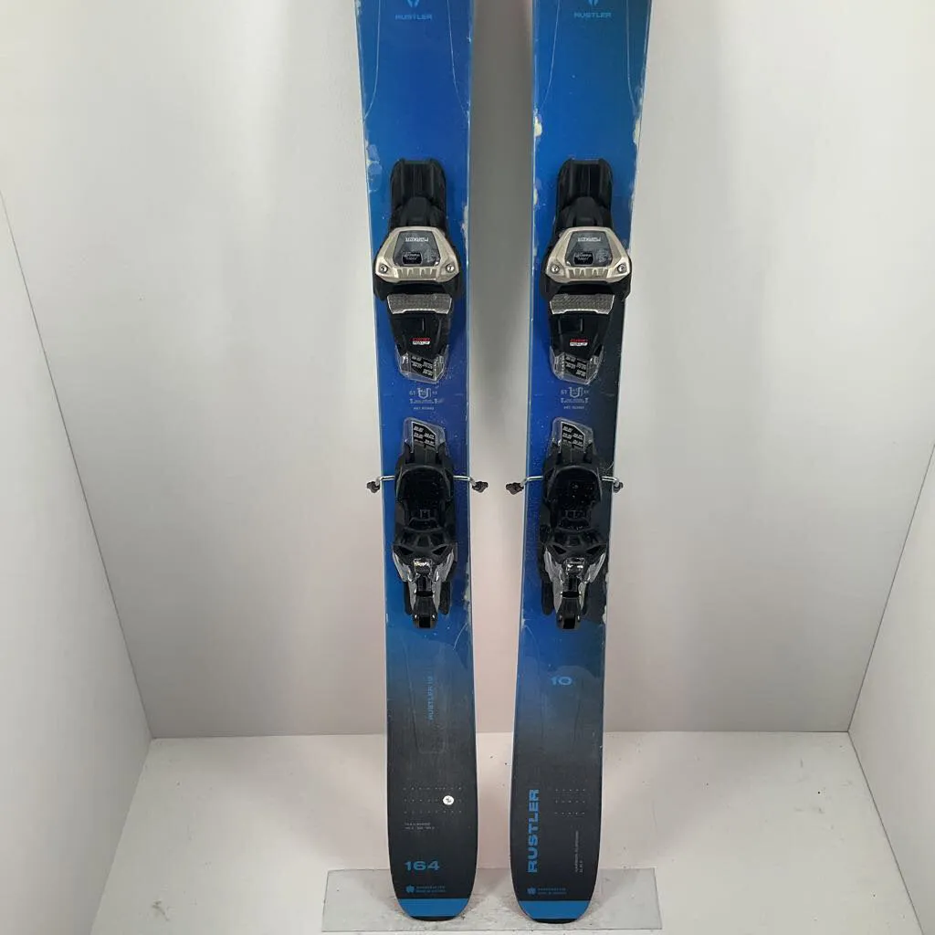 2023 Blizzard Rustler 10 w/ Marker Griffon 13 Demo Bindings