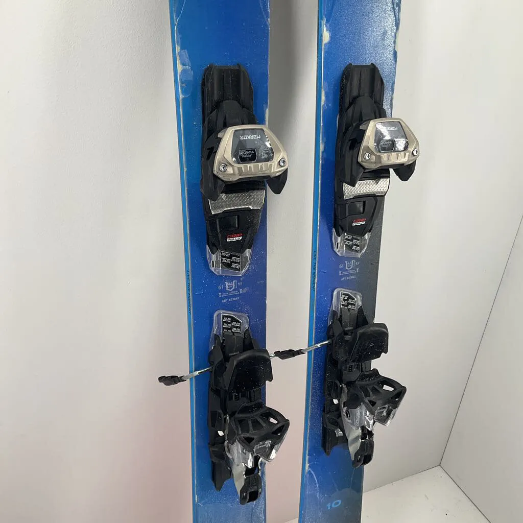 2023 Blizzard Rustler 10 w/ Marker Griffon 13 Demo Bindings