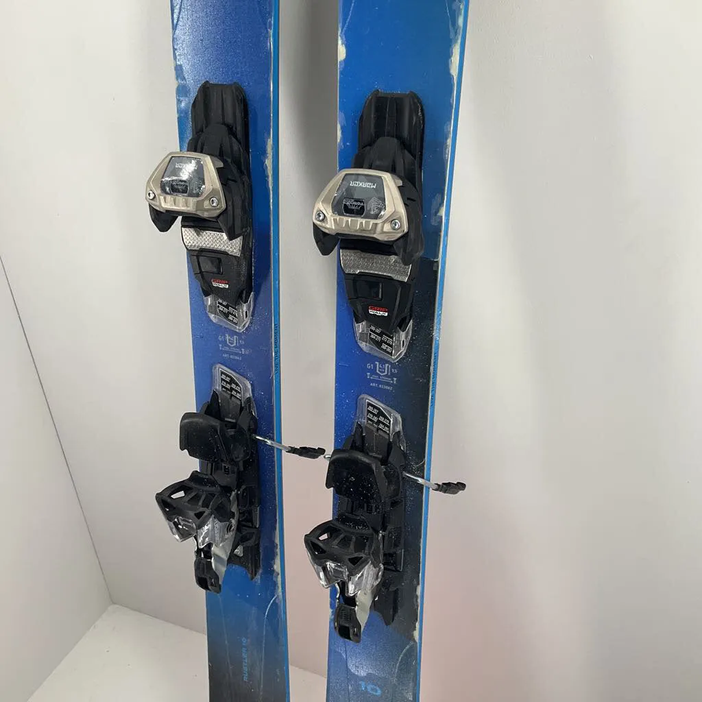 2023 Blizzard Rustler 10 w/ Marker Griffon 13 Demo Bindings