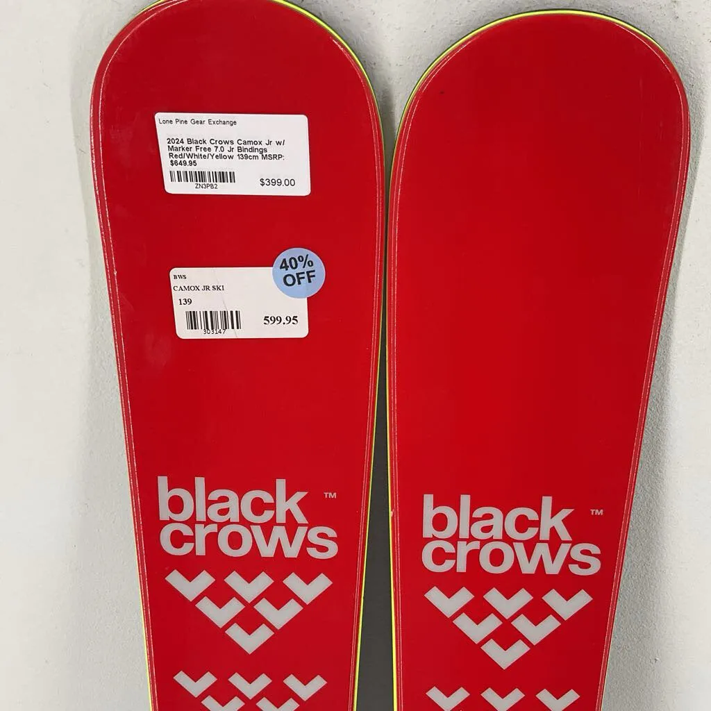 2024 Black Crows Camox Jr w/ Marker Free 7.0 Jr Bindings