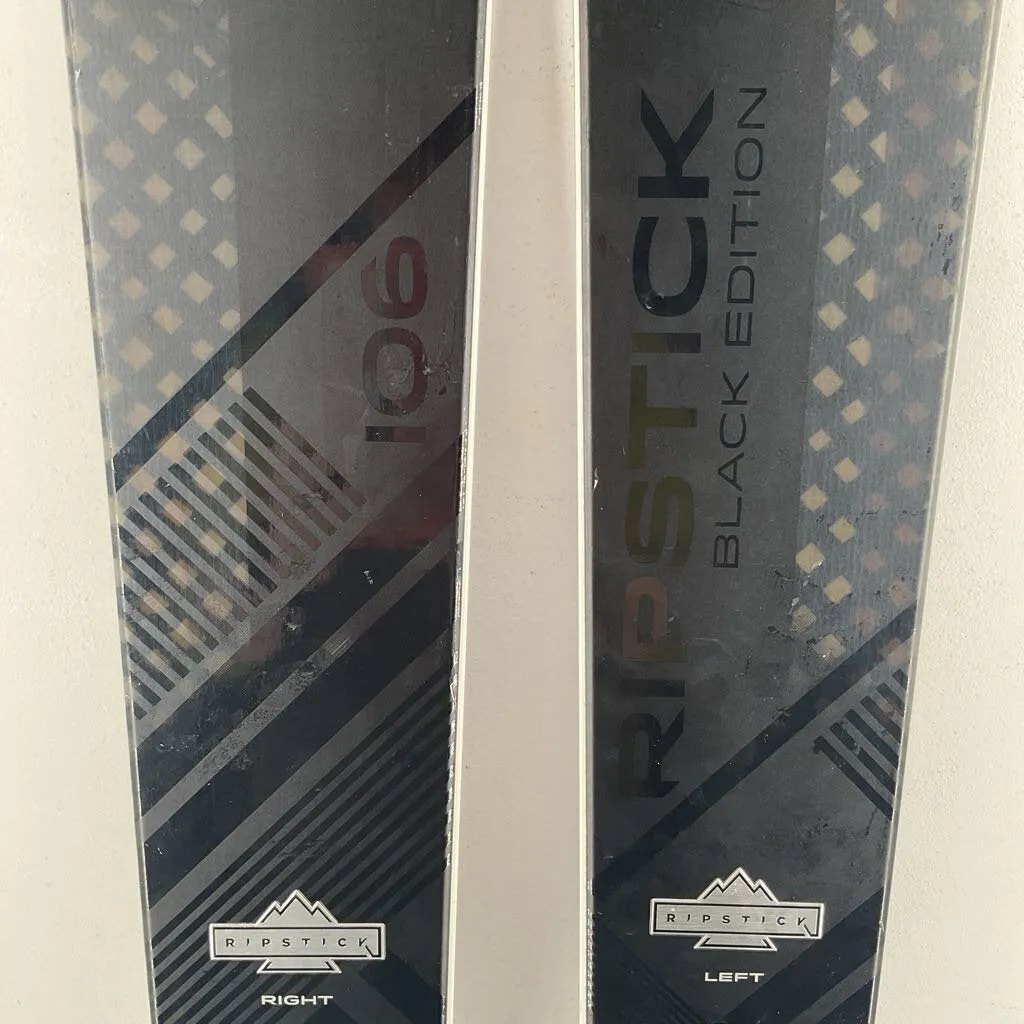 2024 Elan Ripstick 106 Black Edition w/ Atomic Strive 11 Demo Bindings