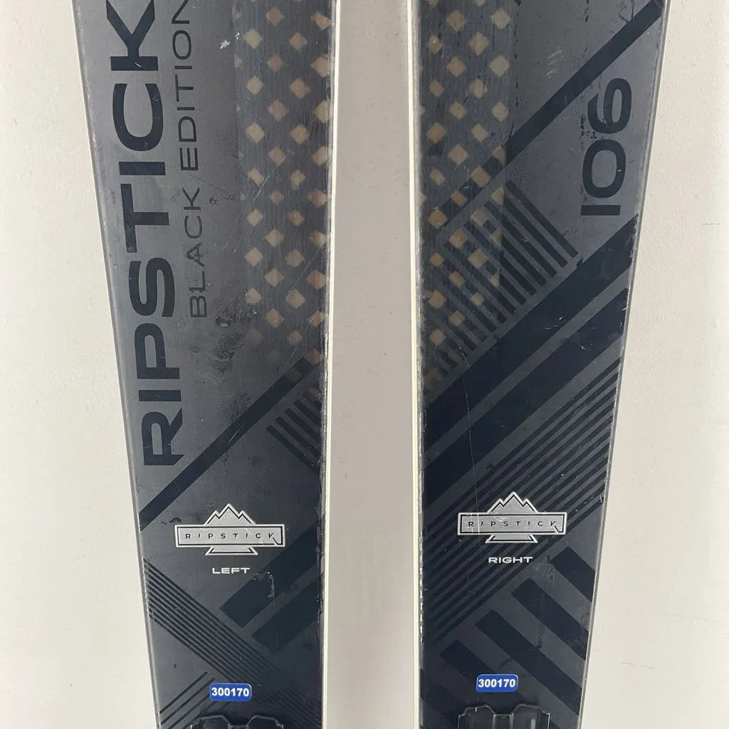 2024 Elan Ripstick 106 Black Edition w/ Tyrolia Attack 11 Demo Bindings