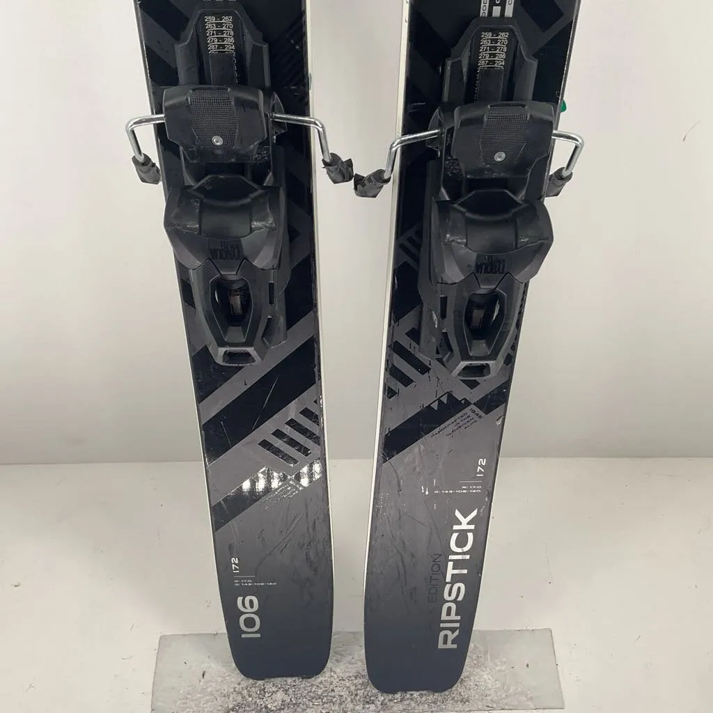 2024 Elan Ripstick 106 Black Edition w/ Tyrolia Attack 11 Demo Bindings