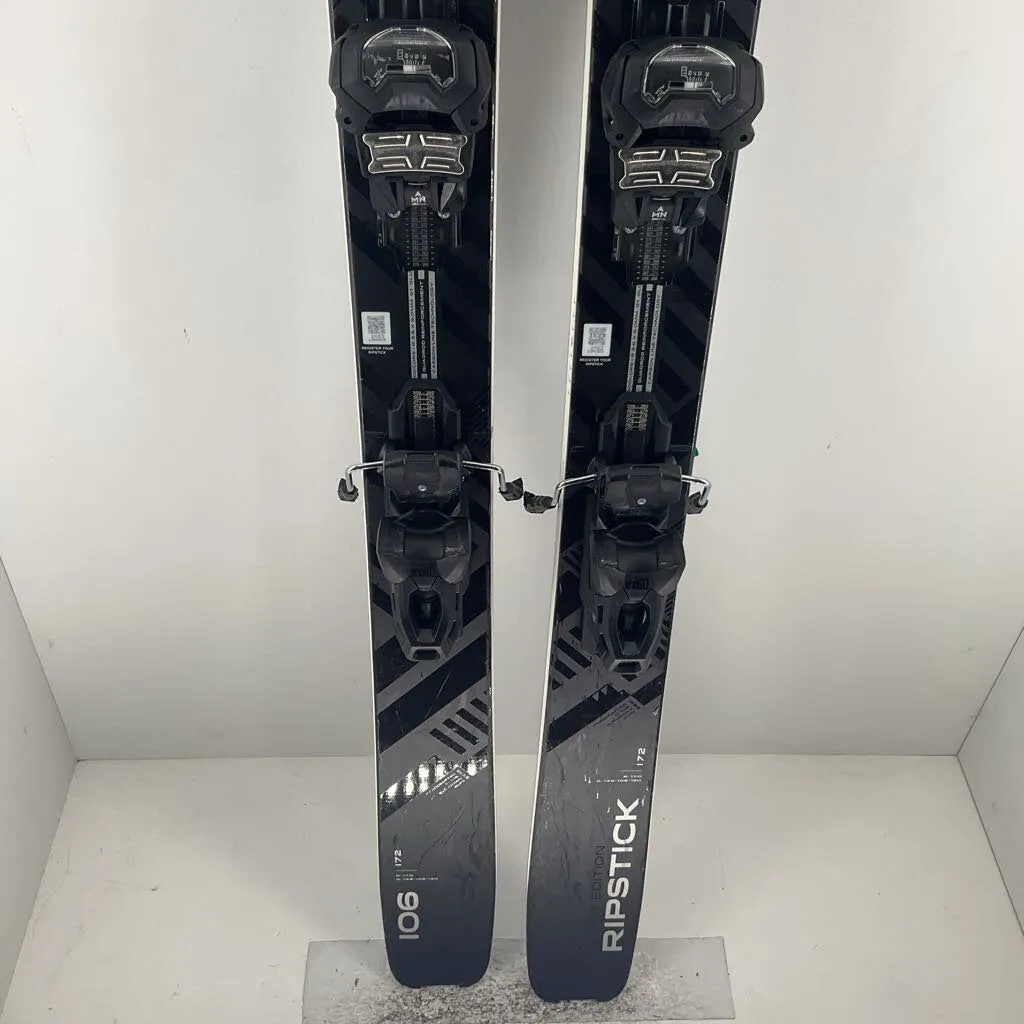 2024 Elan Ripstick 106 Black Edition w/ Tyrolia Attack 11 Demo Bindings