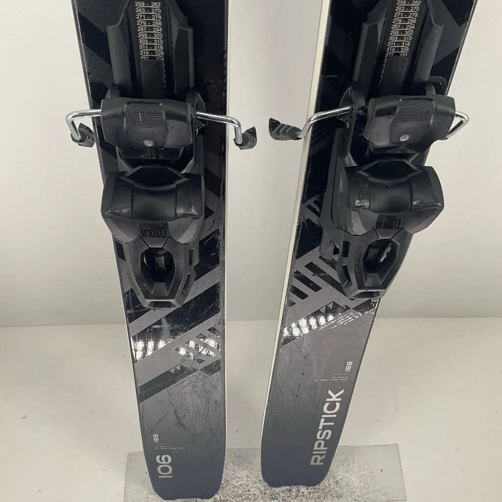 2024 Elan Ripstick 106 Black Edition w/ Tyrolia Attack 11 Demo Bindings