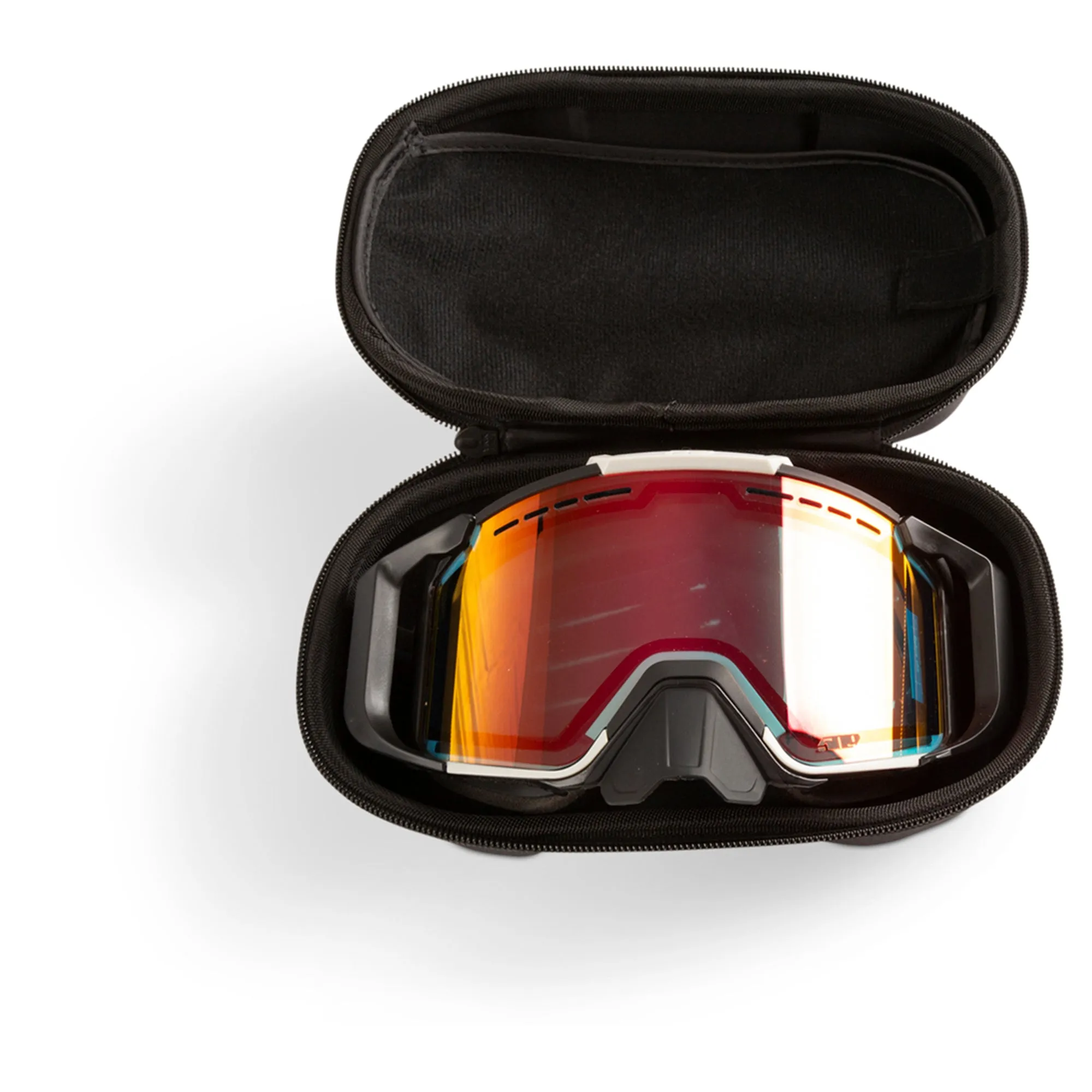 509  Goggle Hard Case 3 Lens Storage Pocket Durable Snowmobile Motorcross Gear