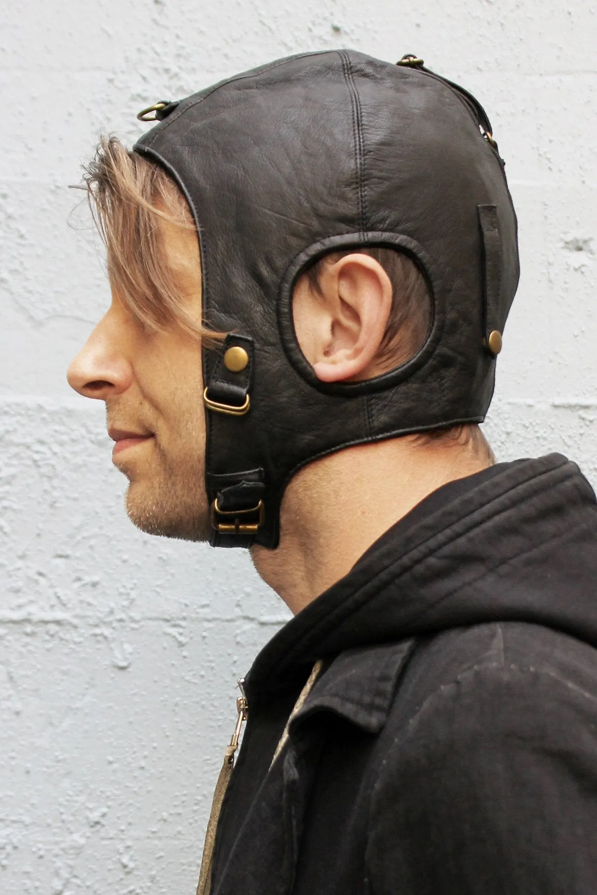 5D x Eyecon Leather Flight Helmet