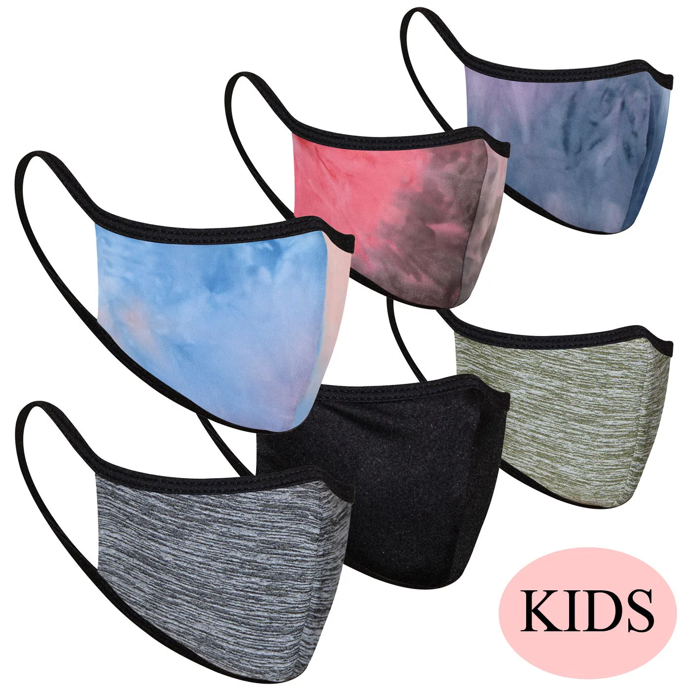 6-Pack Kids Tie Dye and Space Dye Packs