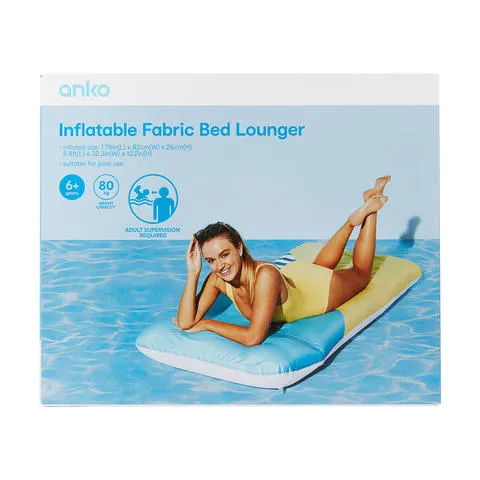 Anko Inflatable Fabric Bed Lounger / Ages 6  Years