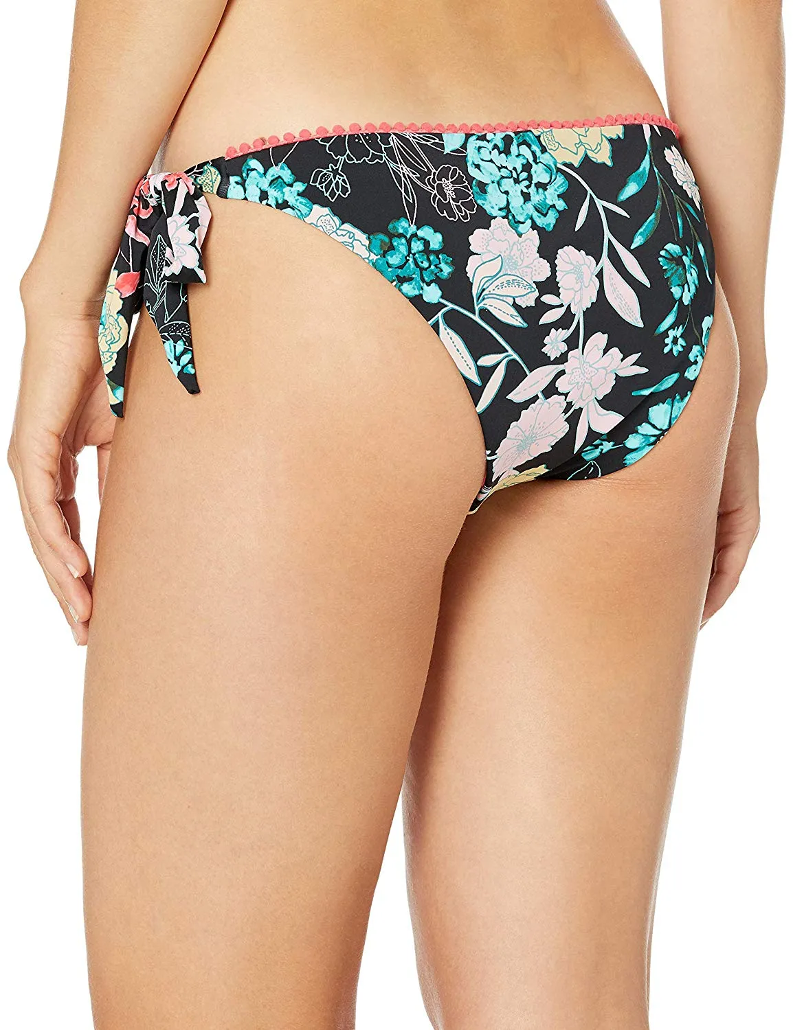 Bar III Women's Swimwear Side-Tie Hipster Bikini Bottom, Black, M