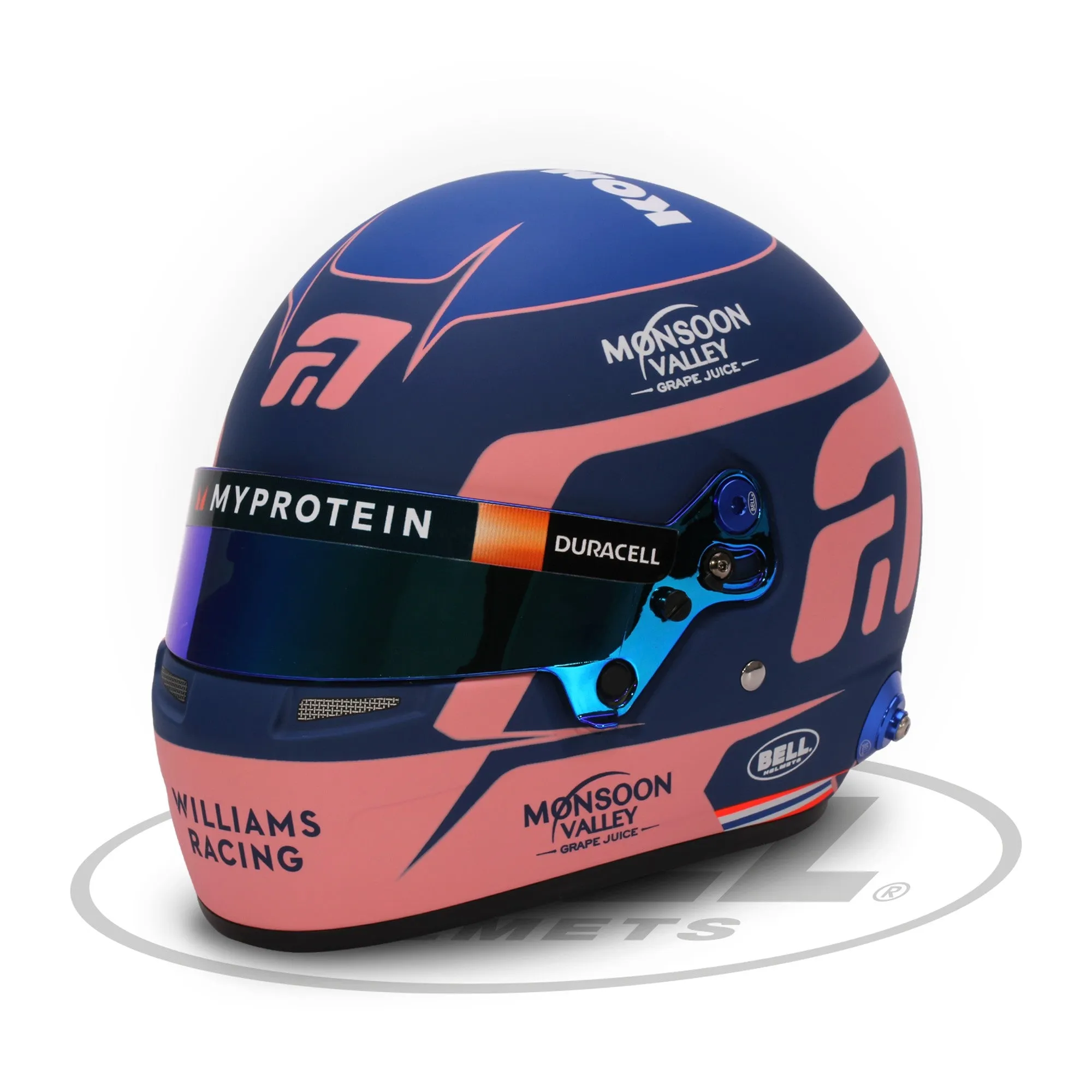 Bell 1:2 Scale F1 Mini Helmet Alex Albon 2024 Williams