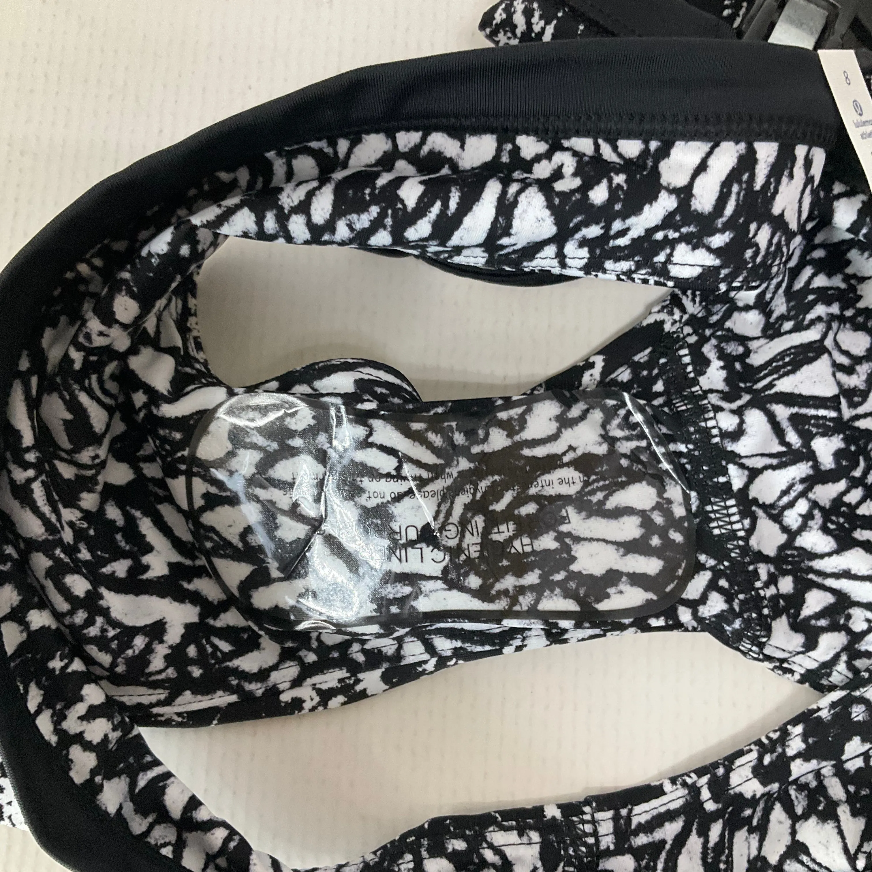 Black & White Swimsuit Bottom Lululemon, Size 8