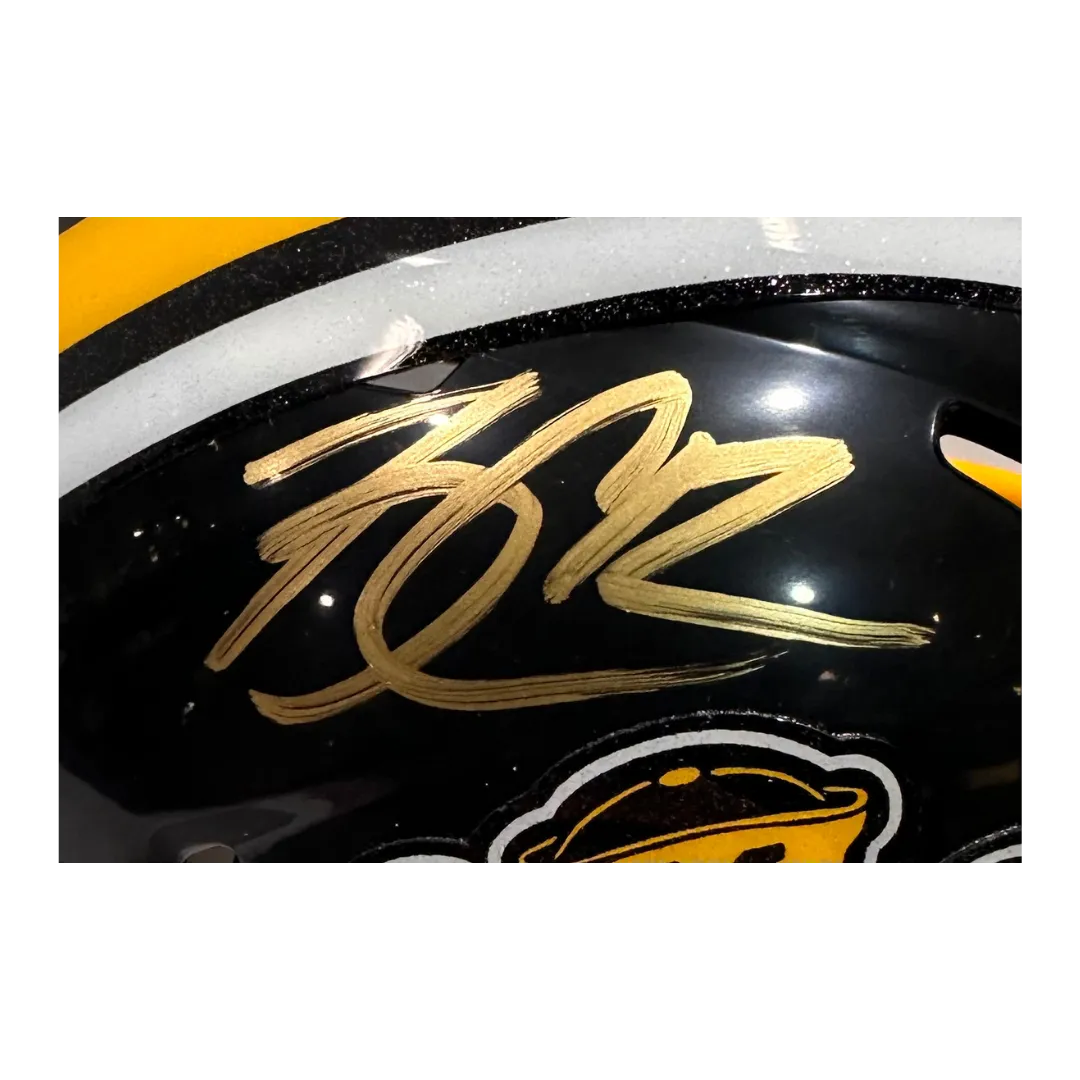 Brady Cook Missouri Tigers Autographed Sailor Tiger Mini Speed Helmet - JSA COA