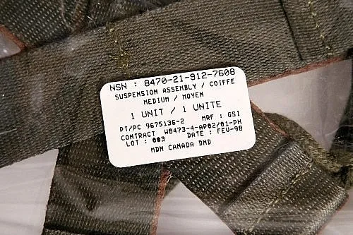 Canadian CG634 Helmet Suspension Assembly