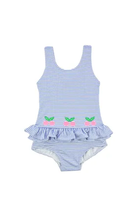 Cherries Seersucker Swimsuit
