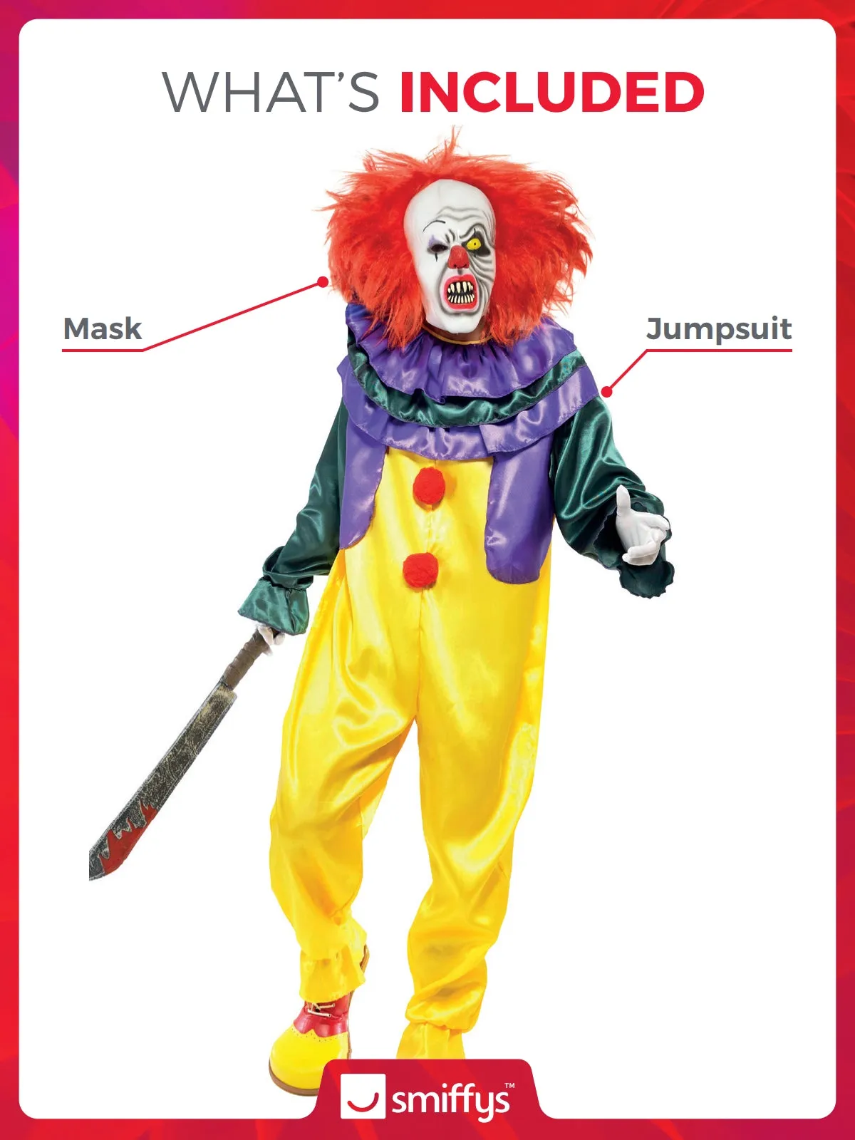 Classic Horror Clown Costume