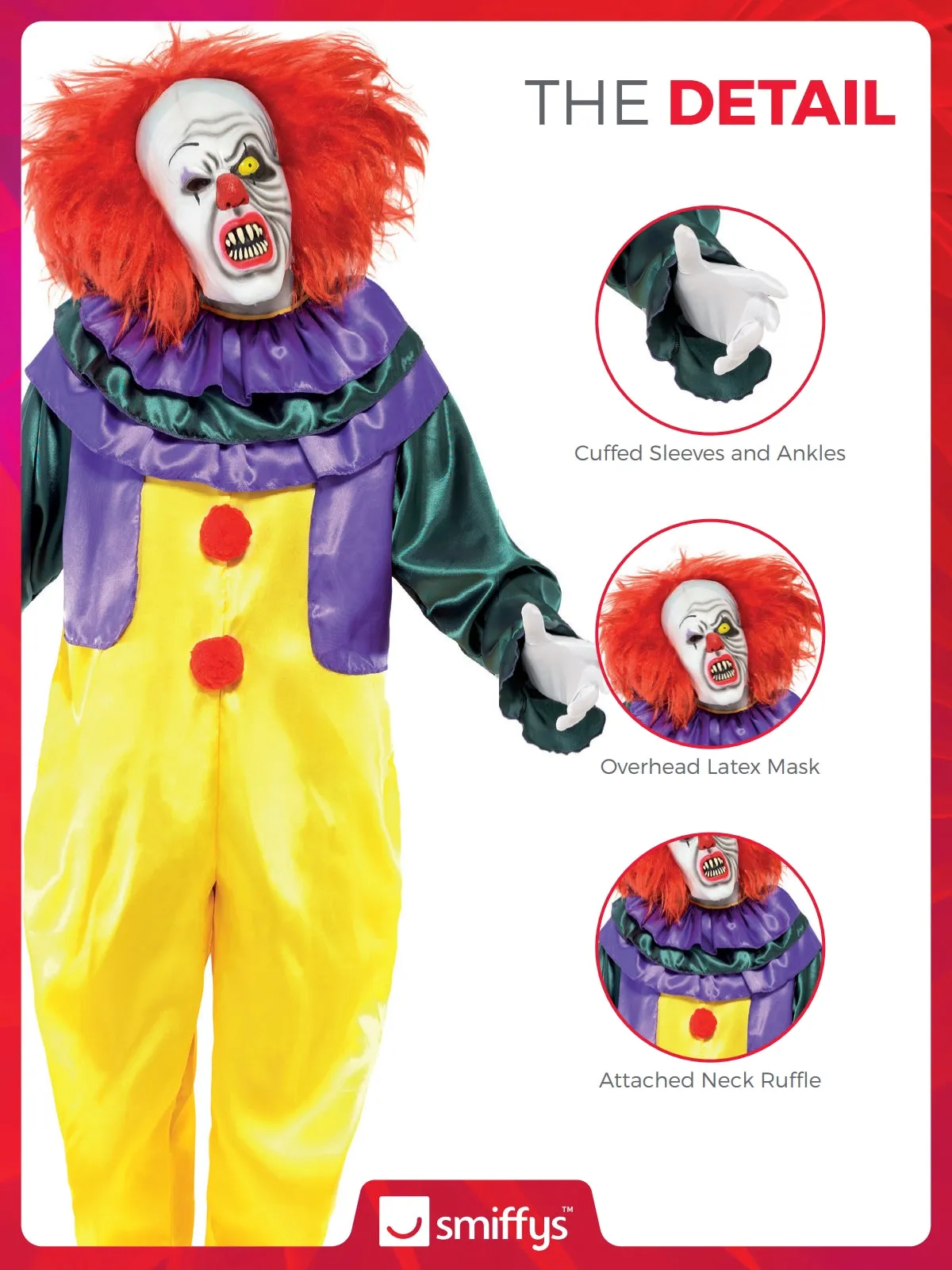 Classic Horror Clown Costume