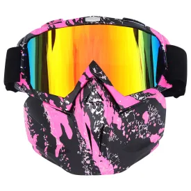 classic Sales!  Ski Equipment Adult Ski Goggles With Detachable Ski Mask To Block The Sun Windscreen Goggles