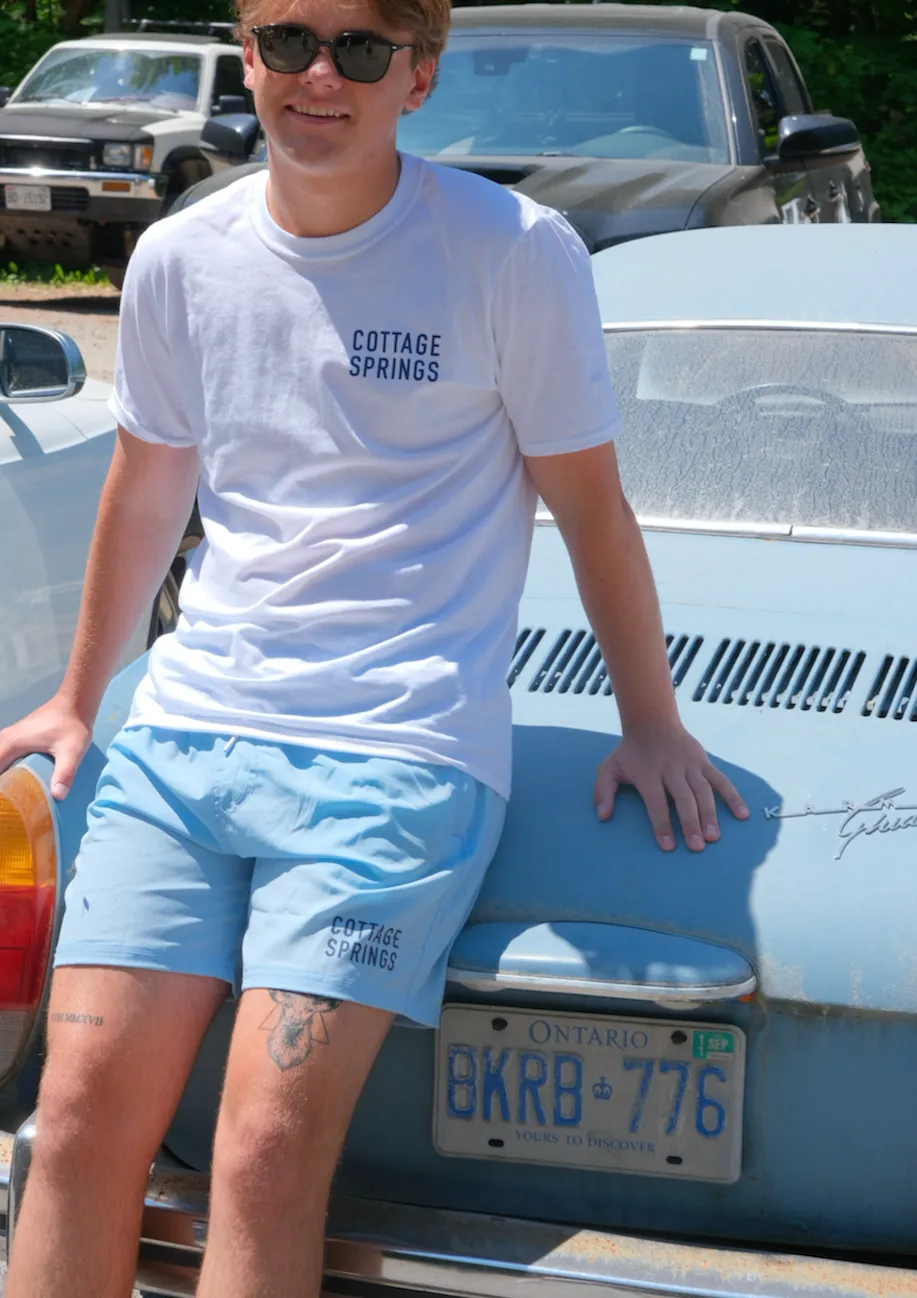 Cottage Springs Men's Swimsuit - Light Blue