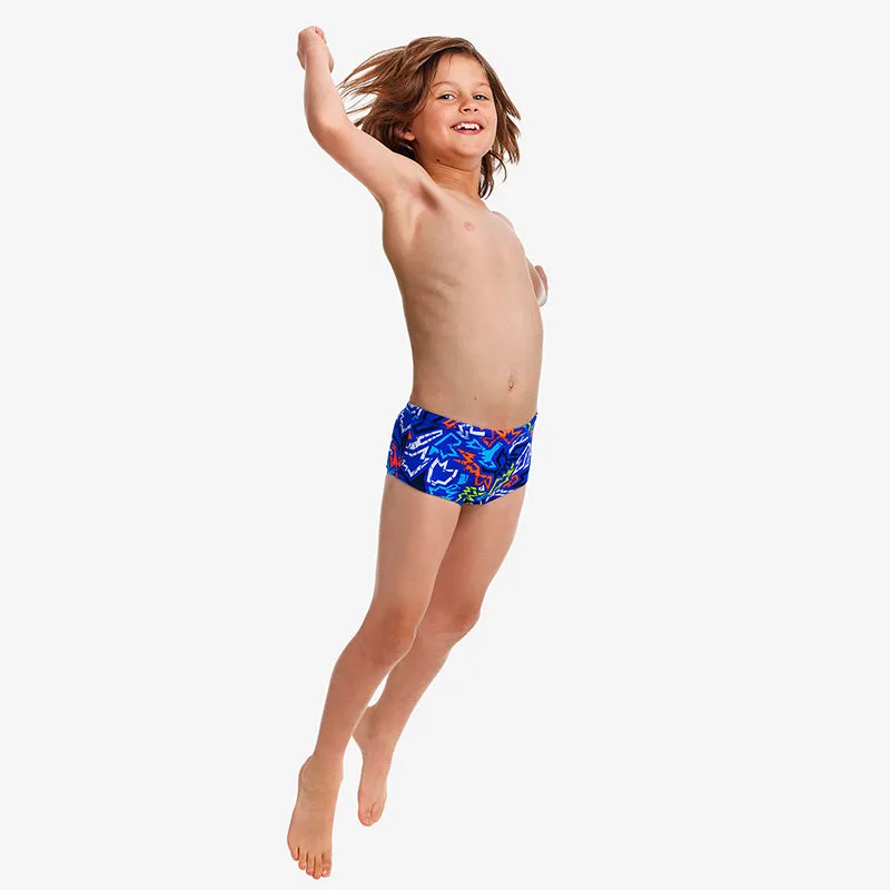 Funky Trunks - Broken Hearts - Toddler Boys Eco Printed Trunks