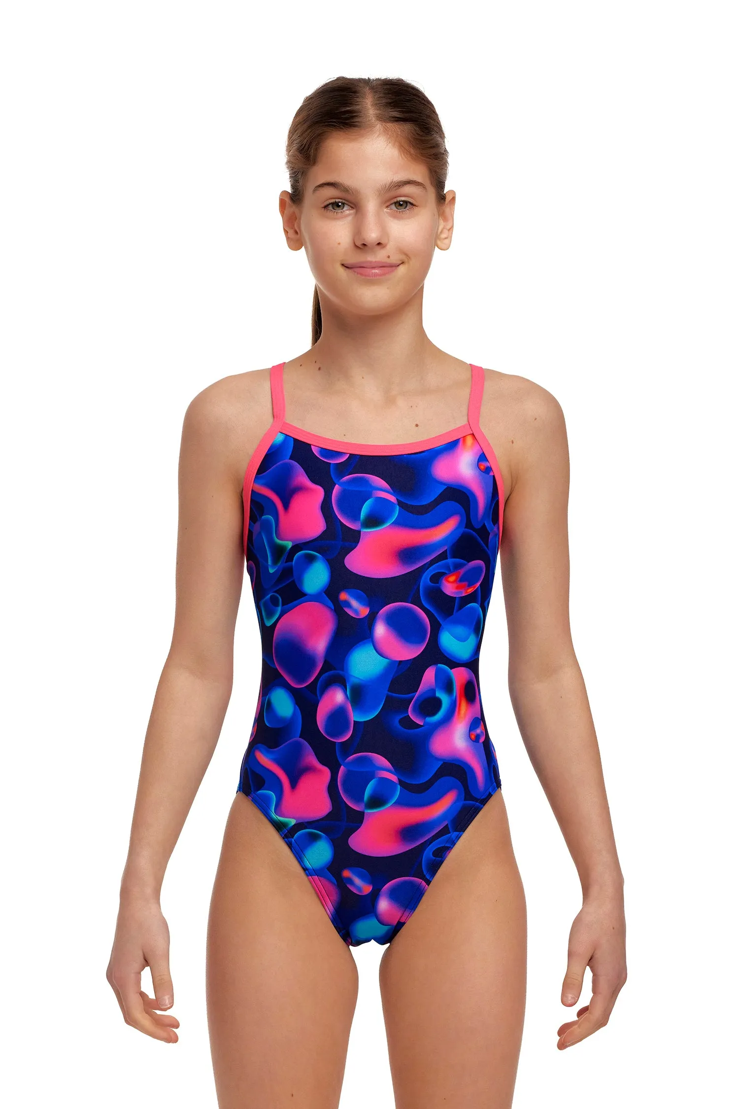 Girl's Single Strap One Piece | Liquid Lights