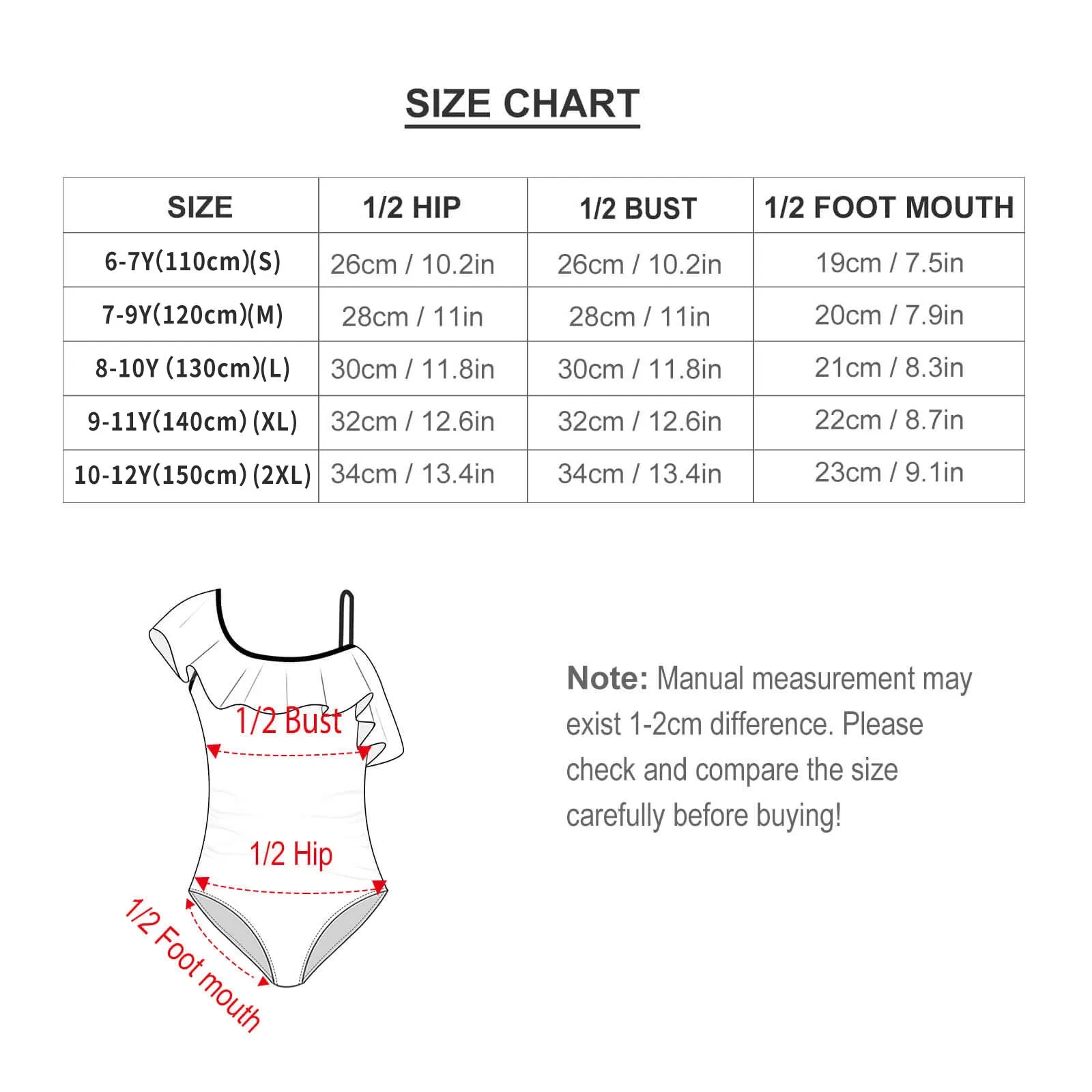 Glitter Park Snacks Girls Flounce One-Piece Swimsuit