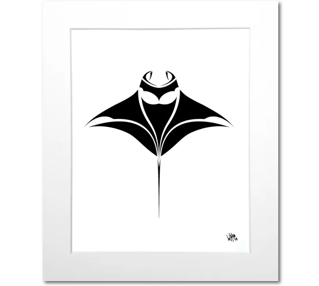 Manta Ray Art Print