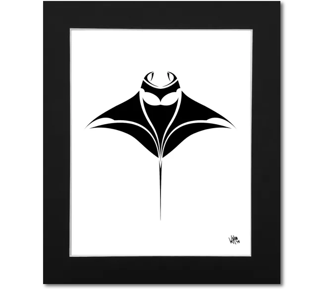 Manta Ray Art Print