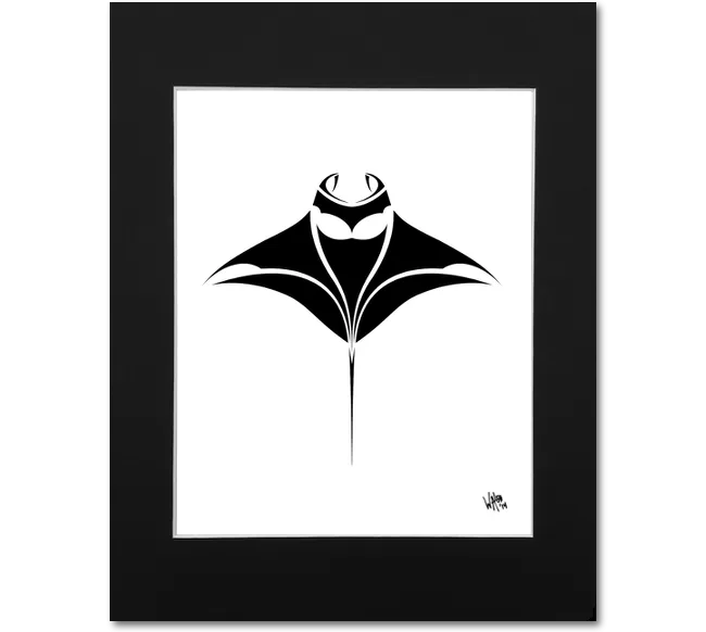 Manta Ray Art Print