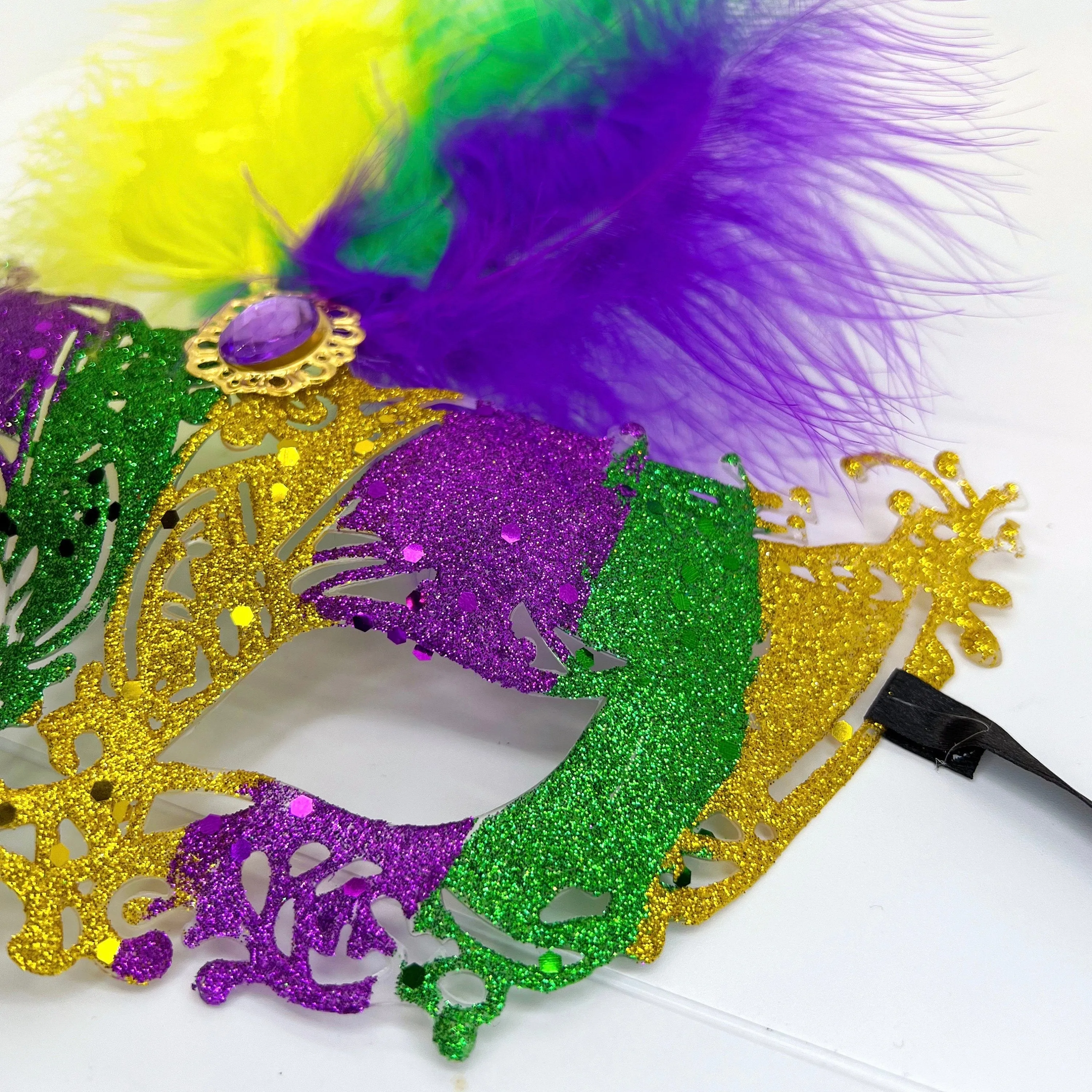 Mardi Gras Mask, Mardi Gras Masquerade, Masquerading Mask, NOLA, Purple Green Gold, Mardi Gras, Parade Outfit, Masquerade Ball, Glitter Mask