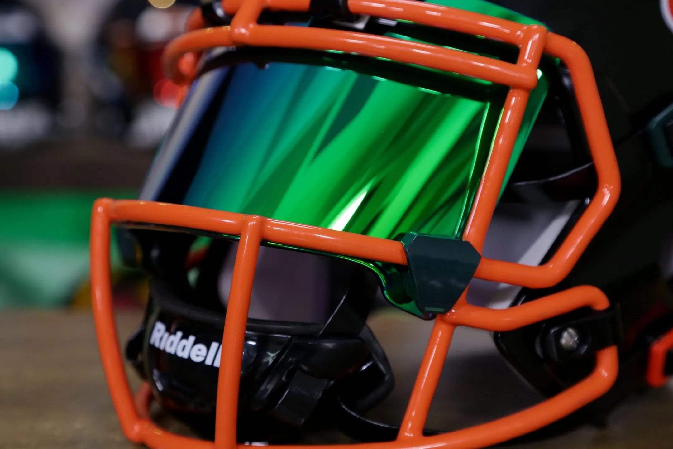 Miami Hurricanes Riddell Speed Replica Helmet - GG Edition 00381