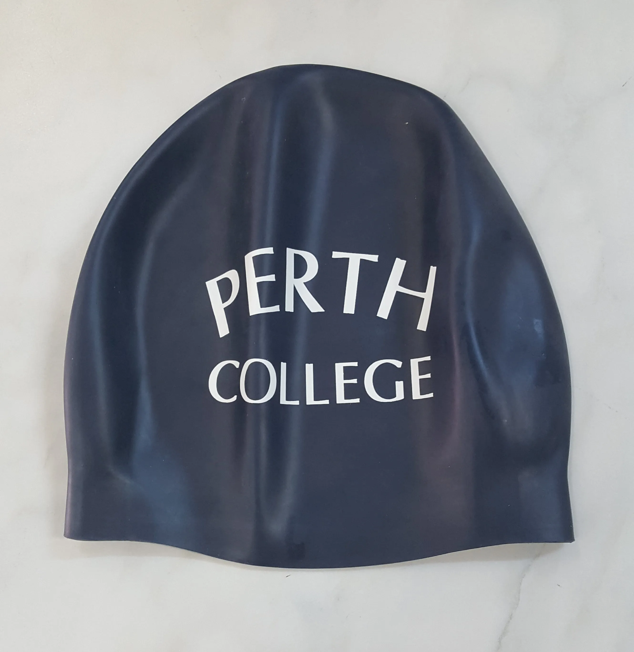 PC navy swim cap
