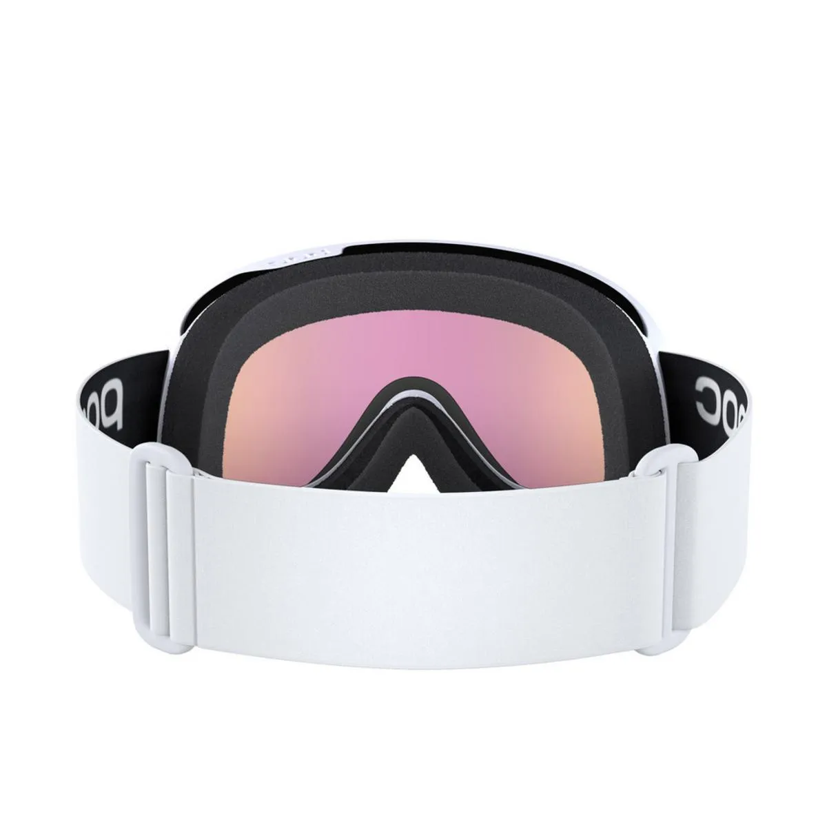 POC Retina Ski Goggles Partly Sunny Orange Lens - Hydrogen White Frame