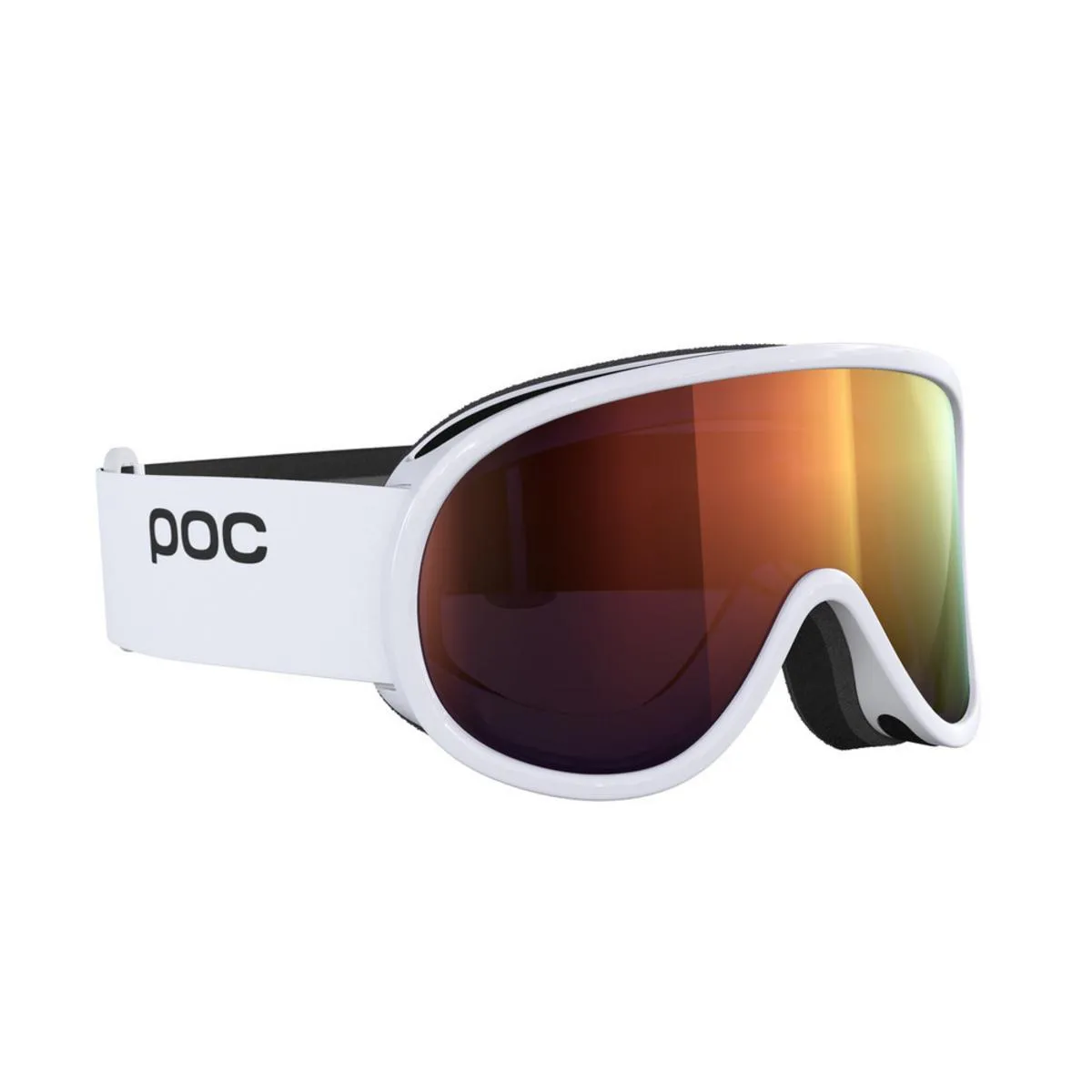 POC Retina Ski Goggles Partly Sunny Orange Lens - Hydrogen White Frame