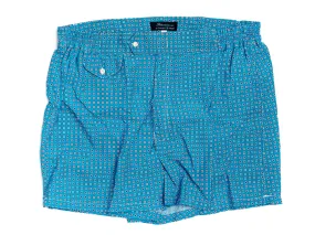 Swimming Trunks Floral Light Blue