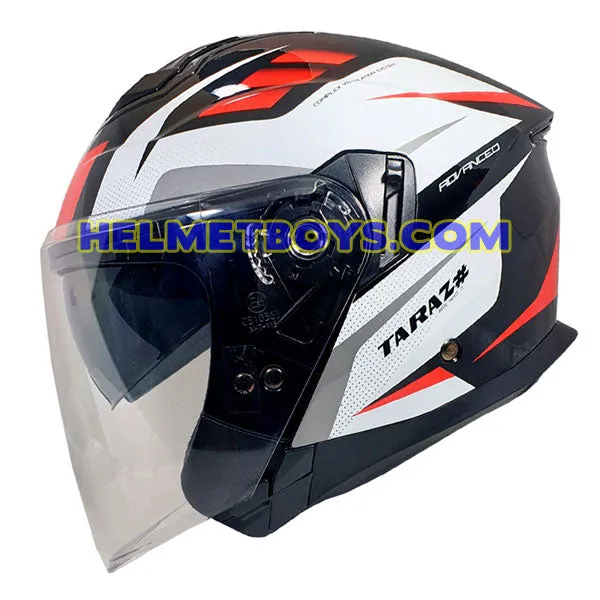 Optimized English title for TARAZ Motorcycle Sunvisor Helmet with Graphics: High-Quality TARAZ Motorcycle Sunvisor Helmet with Eye-Catching Graphics