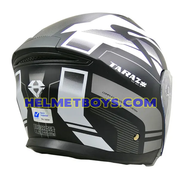 Optimized English title for TARAZ Motorcycle Sunvisor Helmet with Graphics: High-Quality TARAZ Motorcycle Sunvisor Helmet with Eye-Catching Graphics