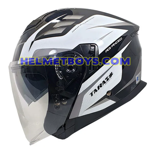 Optimized English title for TARAZ Motorcycle Sunvisor Helmet with Graphics: High-Quality TARAZ Motorcycle Sunvisor Helmet with Eye-Catching Graphics