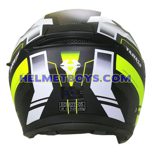 Optimized English title for TARAZ Motorcycle Sunvisor Helmet with Graphics: High-Quality TARAZ Motorcycle Sunvisor Helmet with Eye-Catching Graphics