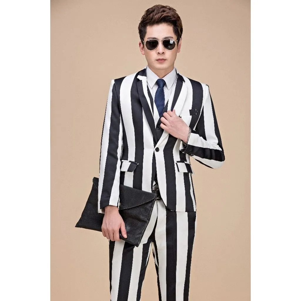The Carlton Striped Slim Fit Two-Piece Suit