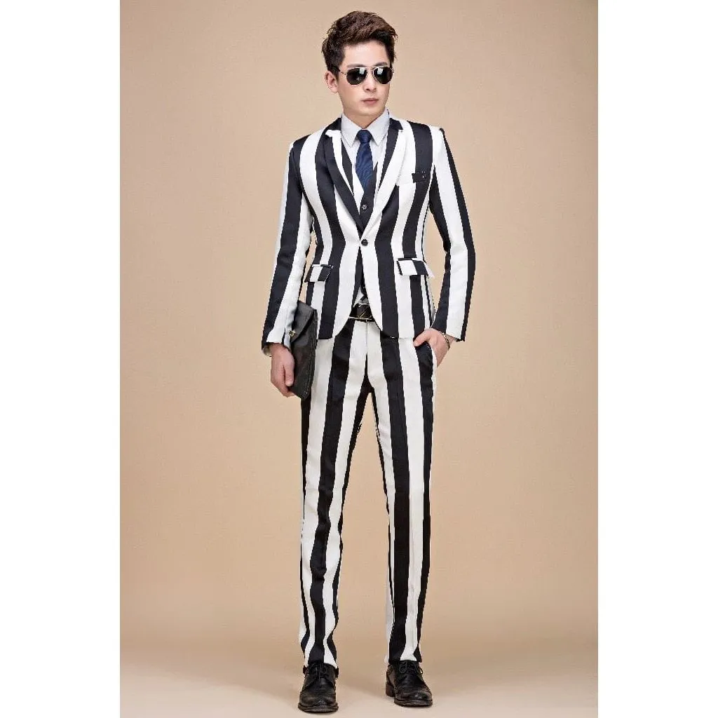 The Carlton Striped Slim Fit Two-Piece Suit