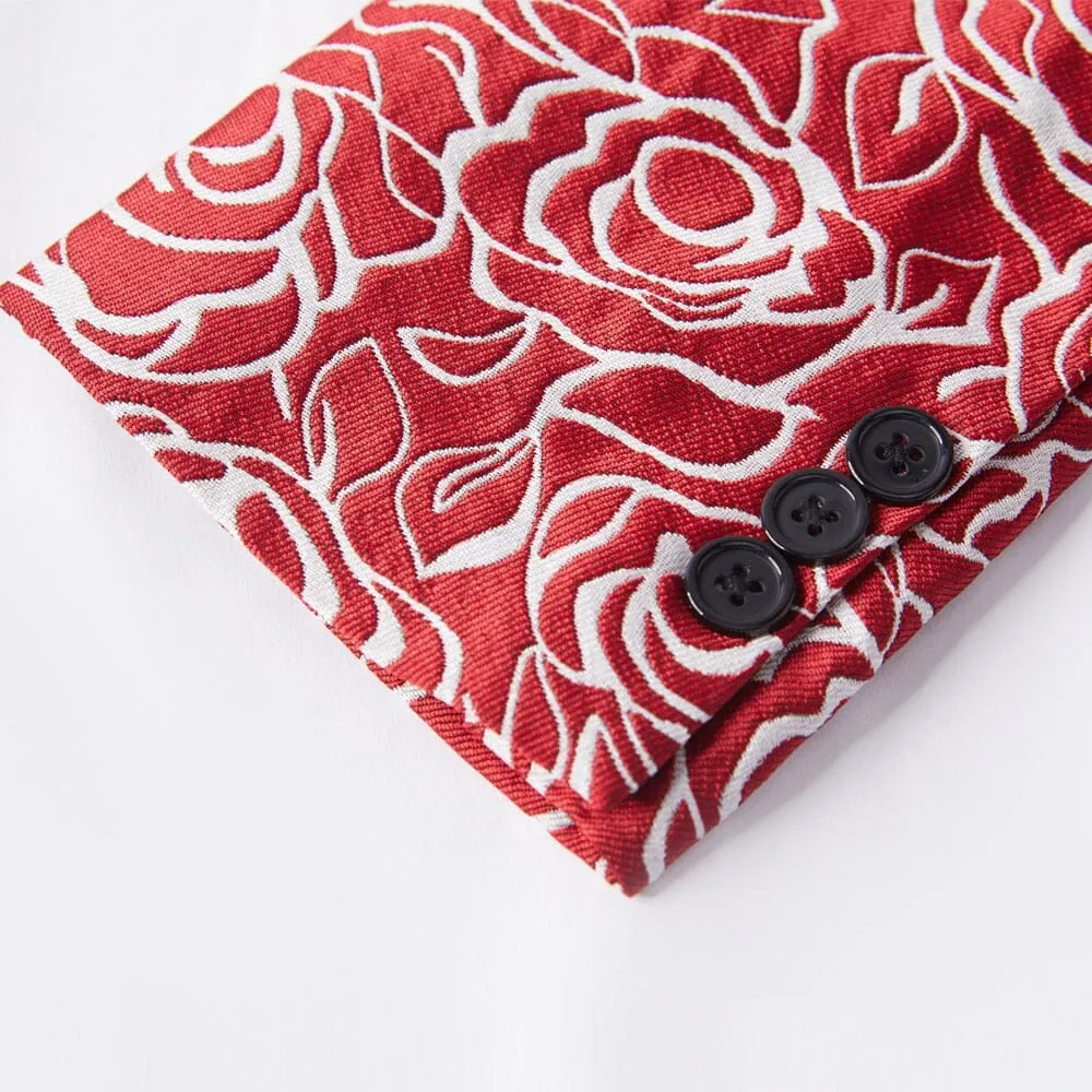 The Crimson Rose Slim Fit Two-Piece Suit