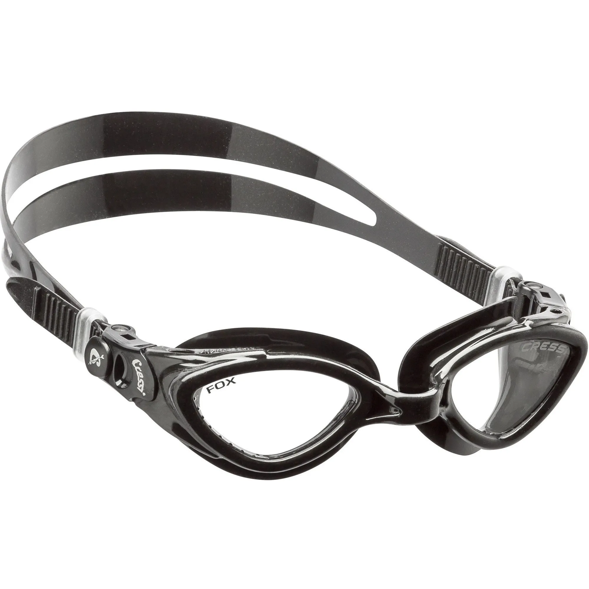 Used Cressi Fox Adult Size Mask Goggles - Black